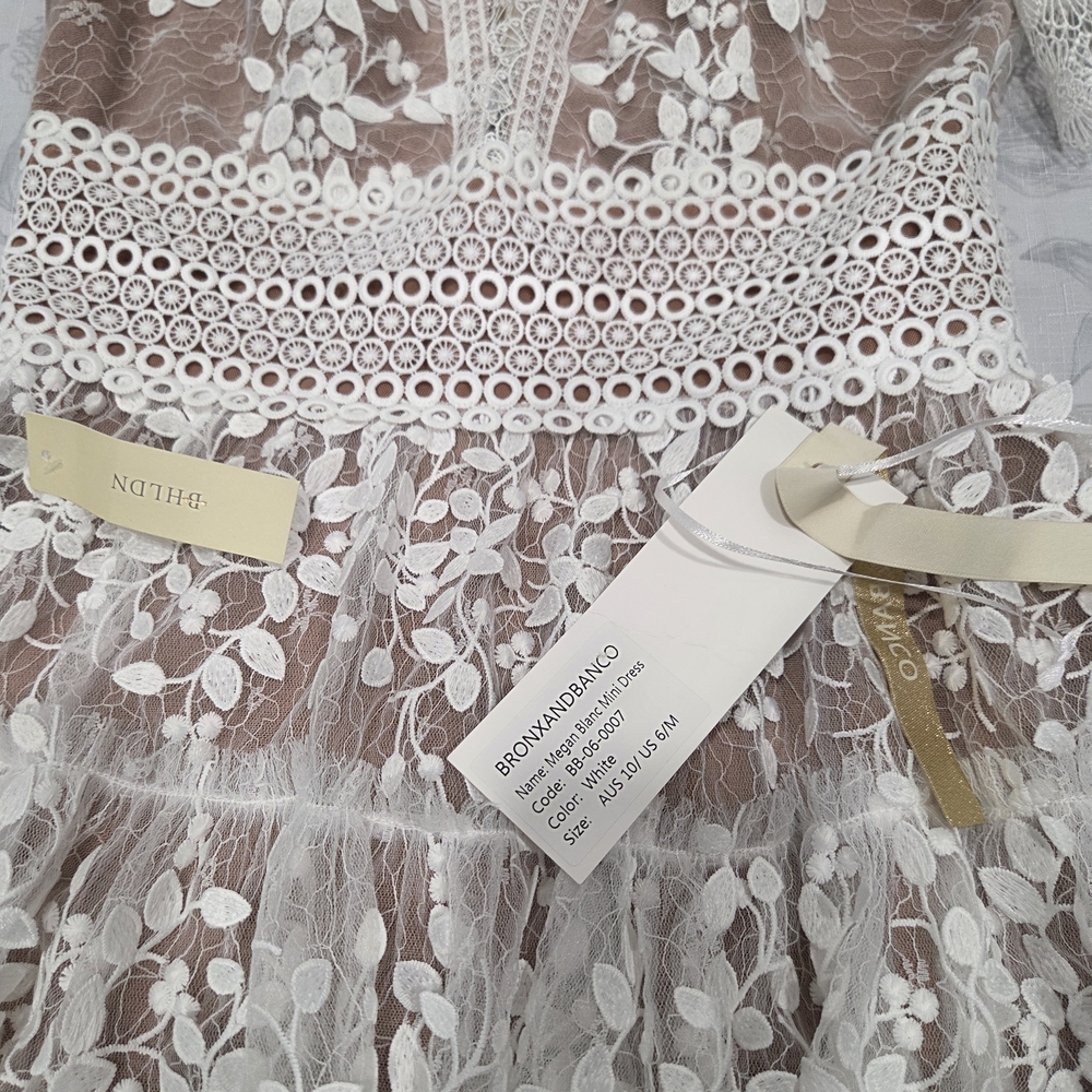 bronx and banco white dress M - Picture 7 of 10